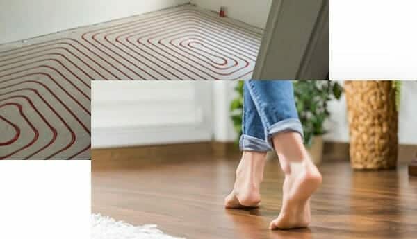 Fußbodenheizung nachträglich fräsen im Wohnbereich mit PKtherm